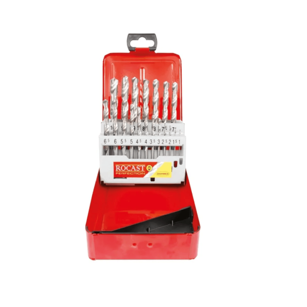 JG.BROCA AÇO RAPIDO 1,0-10,0MM C/19UN TITANIO HSS-TIN 1370058 ROCAST - 05641